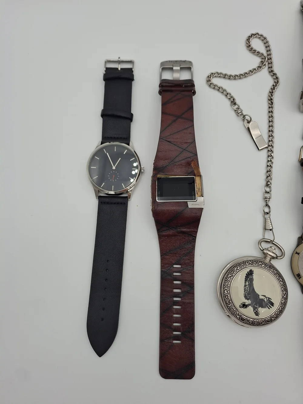 Men's Watch Lot (Skagen, Diesel, Casio, Kenneth Cole) For Parts Or Repair